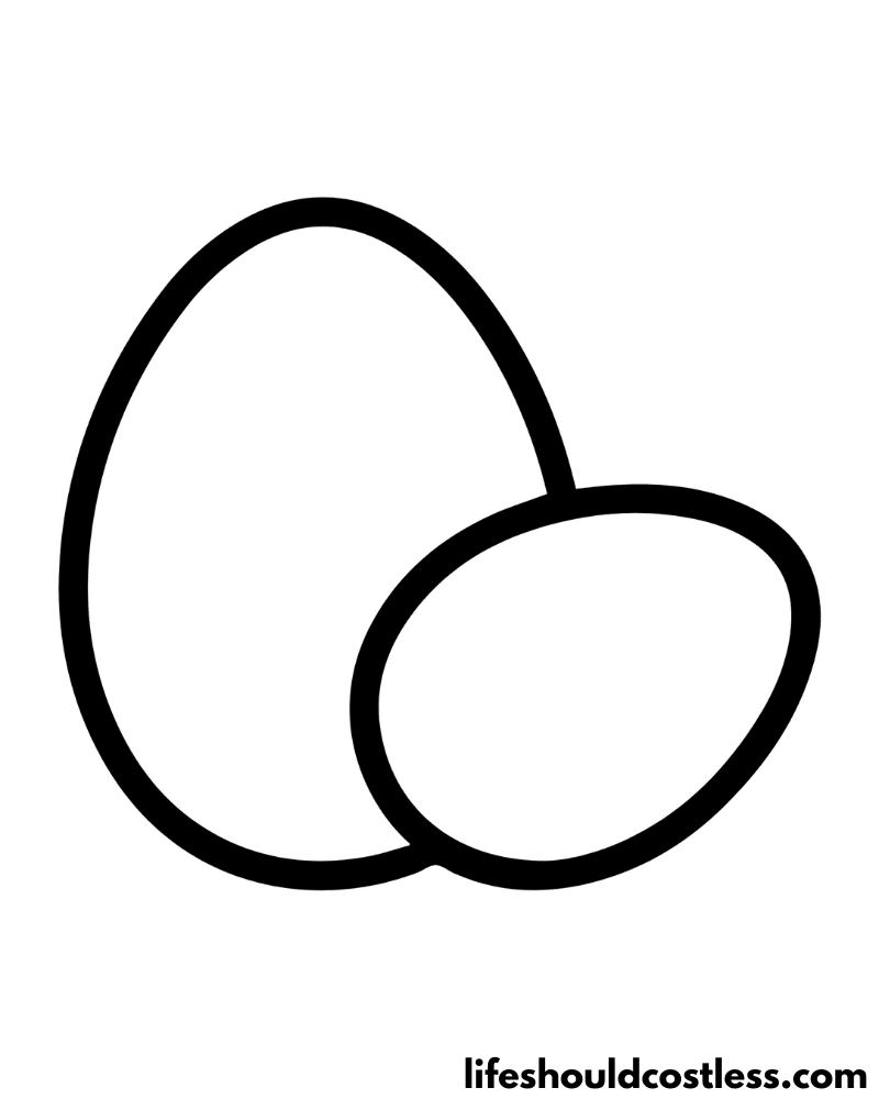 Coloring Pages Eggs Example