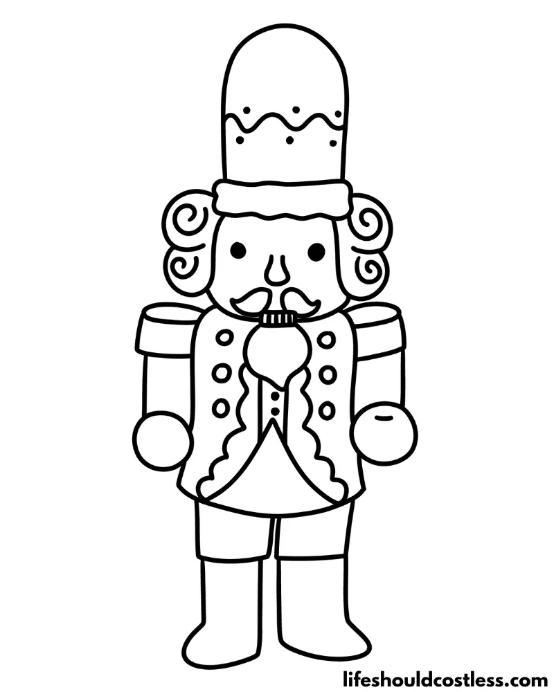 simple nutcracker clipart