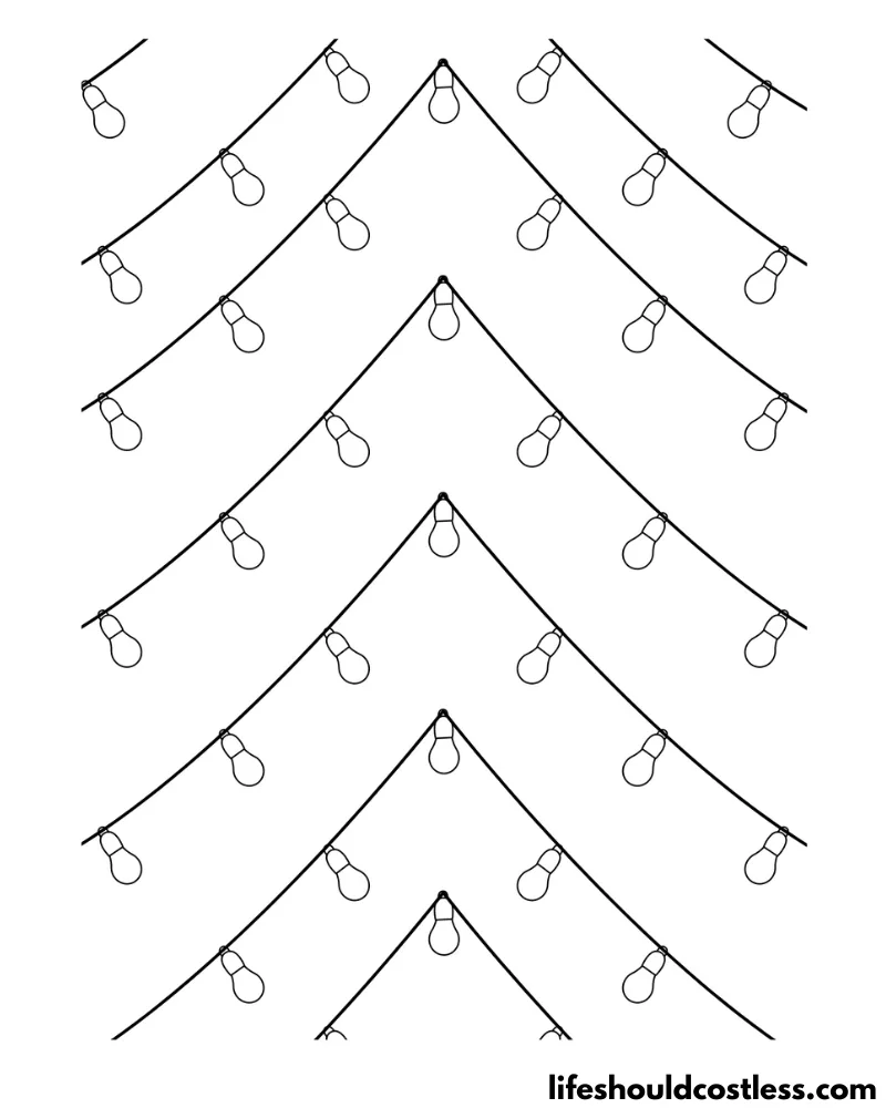 48 Christmas Lights Templates (Free PDF Printables)