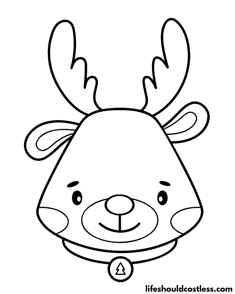 Coloring Pages Rudolph Example