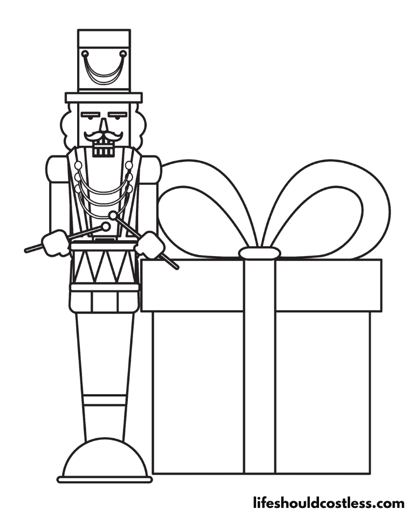Colouring In Nutcracker Pages Example