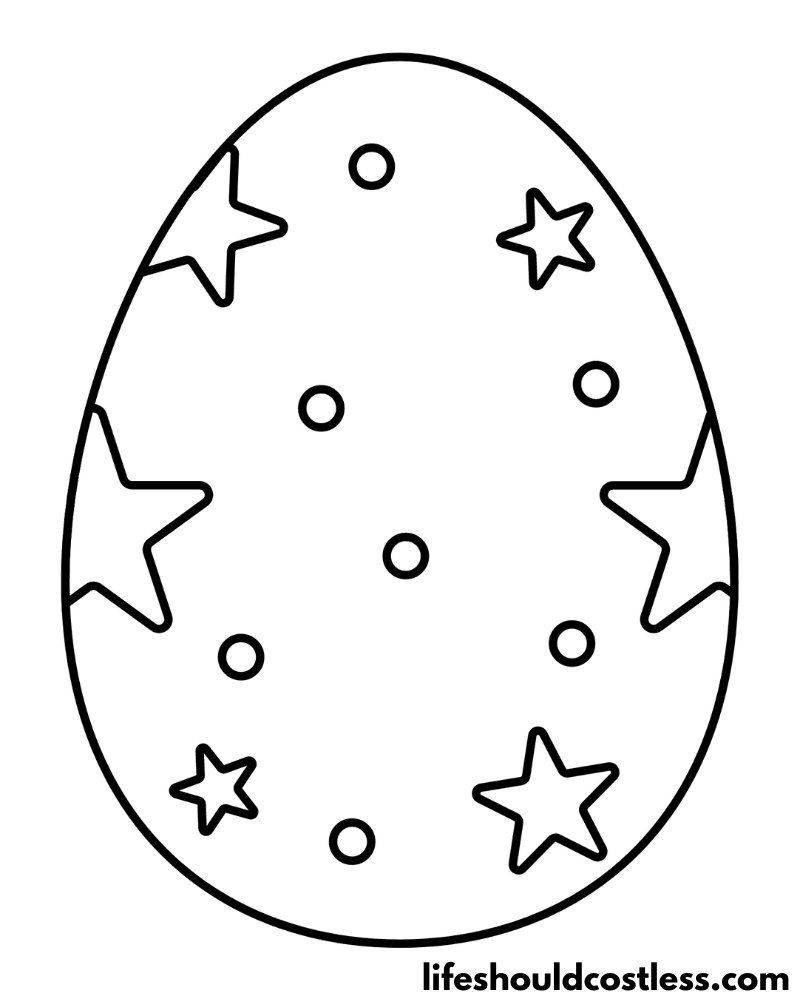 Egg Coloring Pages (free printable PDF templates) - Life Should Cost Less