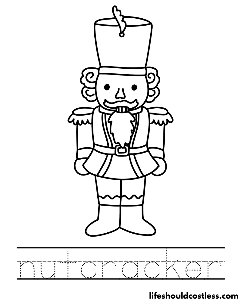 Letter N Is For Nutcracker Worksheet Example