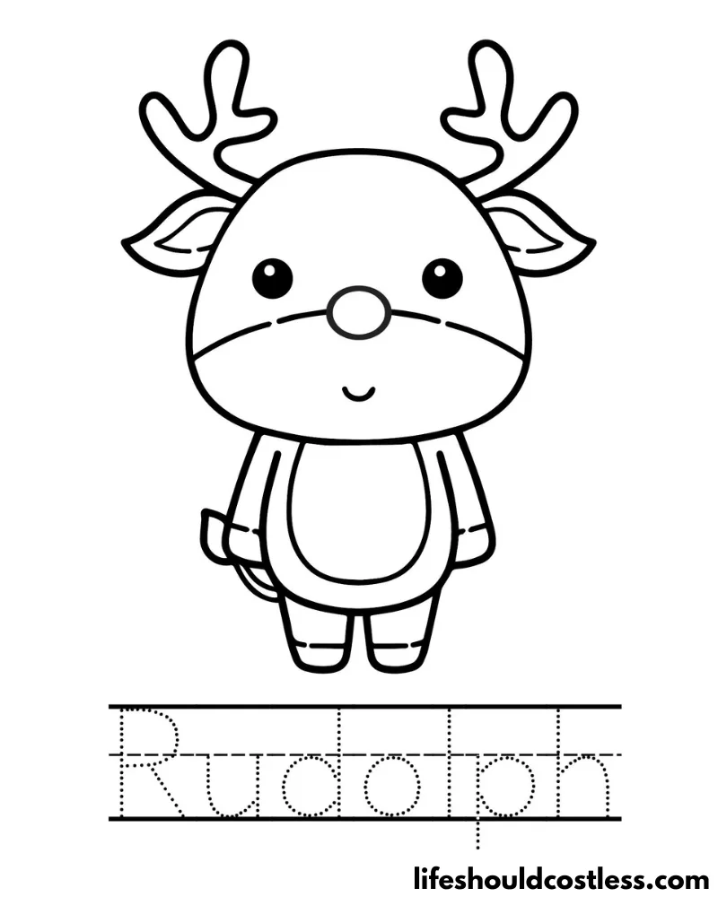 Letter R Is For Rudolph Worksheet Example