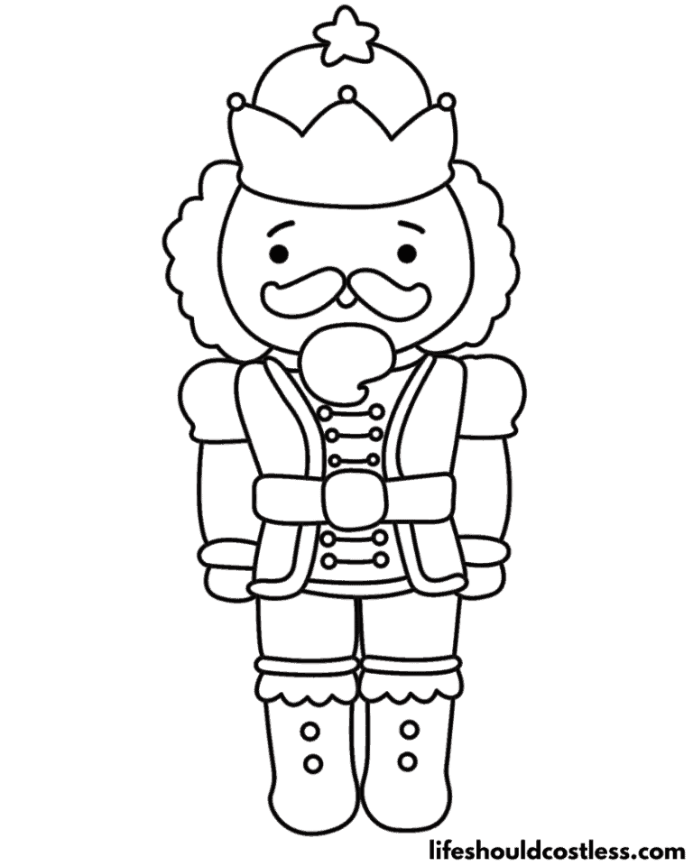 Nutcracker Coloring Pages (free printable PDF templates) Life Should Cost Less