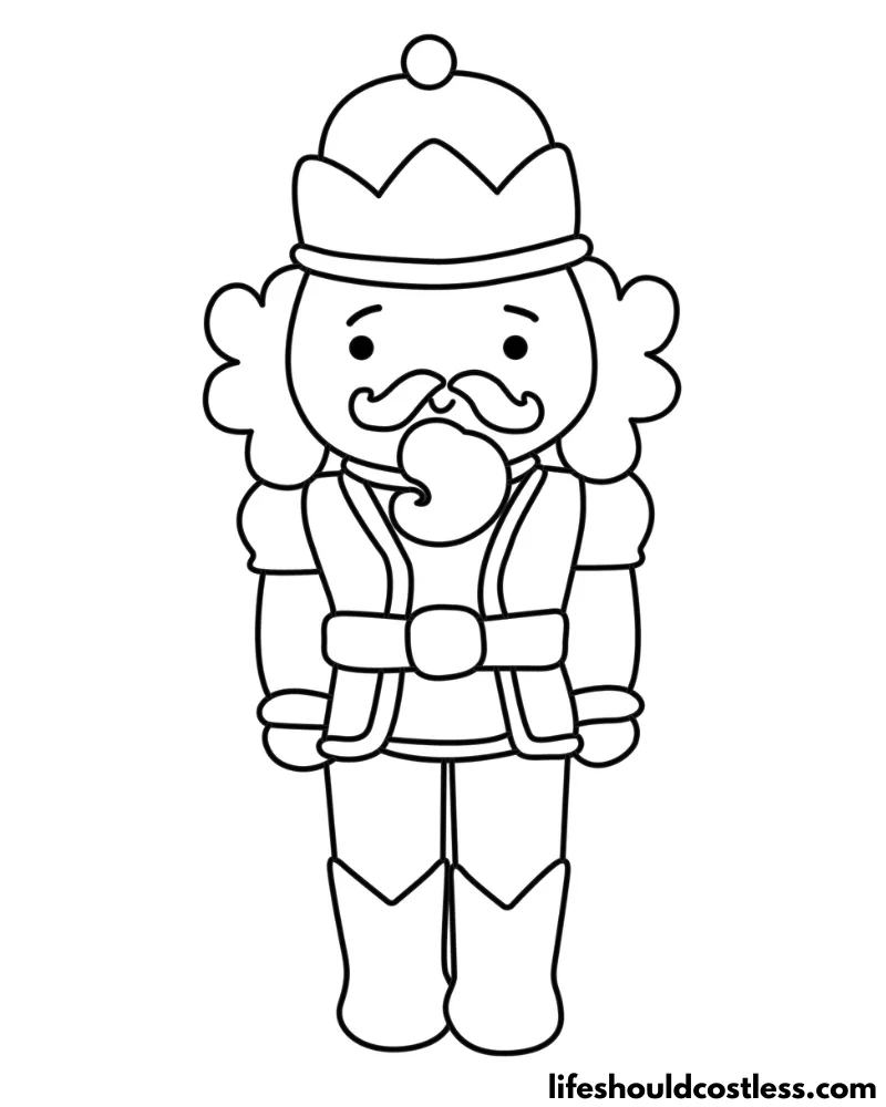 Nutcracker Coloring Page Example