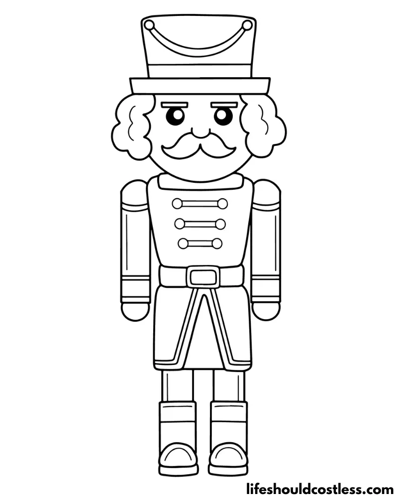 Nutcracker Colouring Page Example