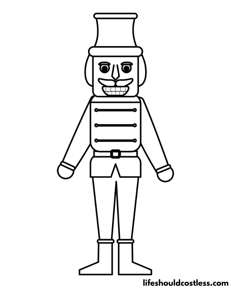 Nutcracker Colouring Pages Example