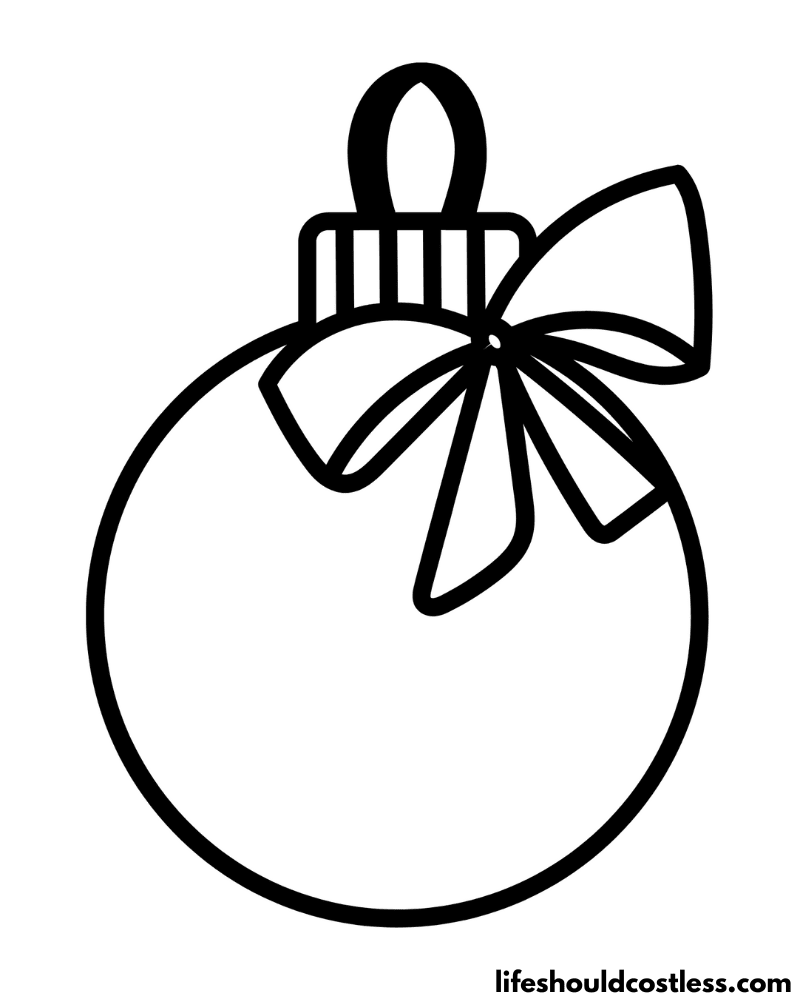 Printable Christmas Ornament Example