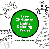christmas light coloring page