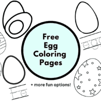 coloring page eggs