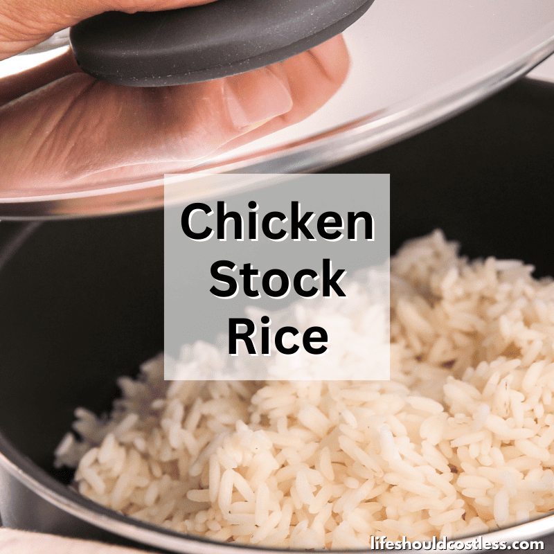 cooking rice with chicken broth
