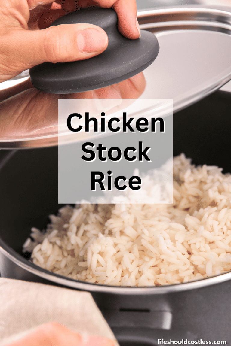 Chicken Stock Rice - Life Should Cost Less