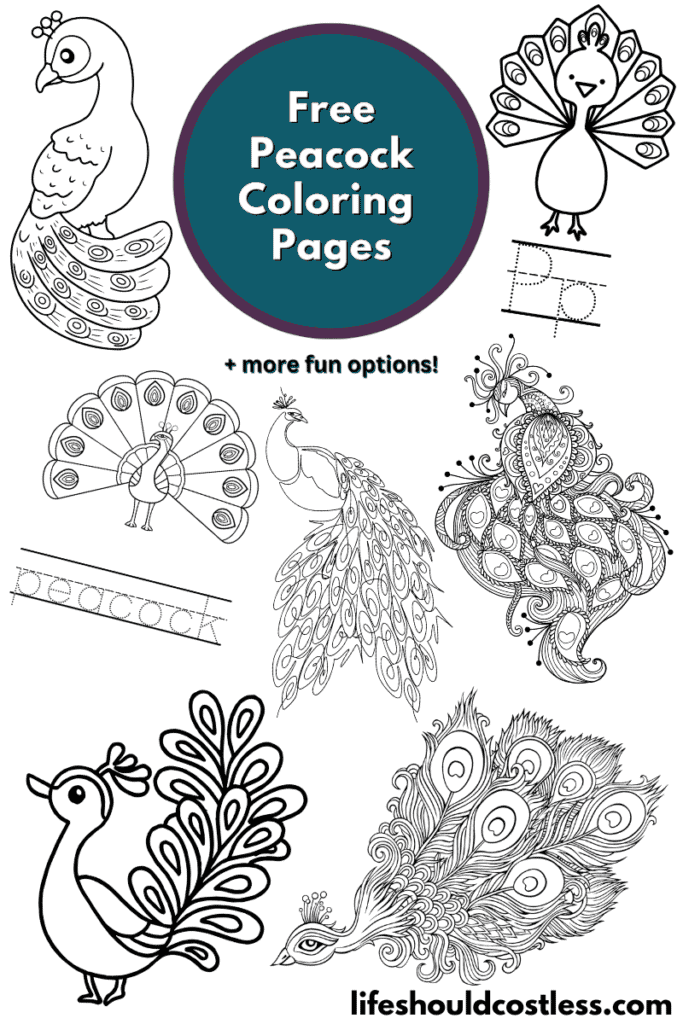 Free printable coloring page templates to customize