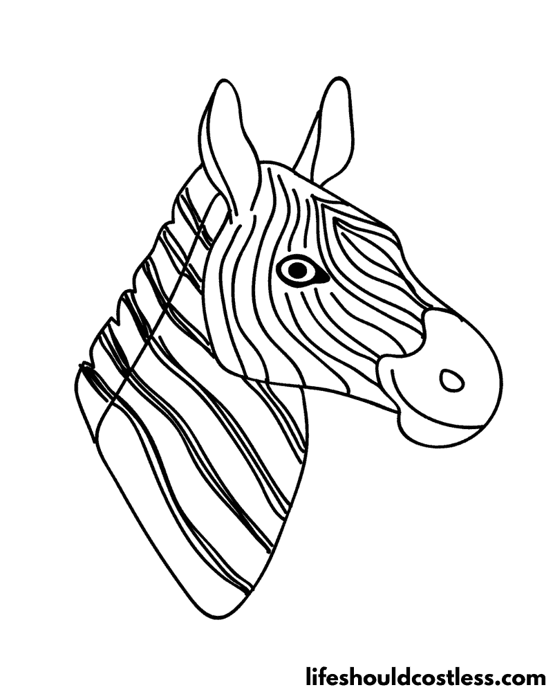 Zebra To Color Example