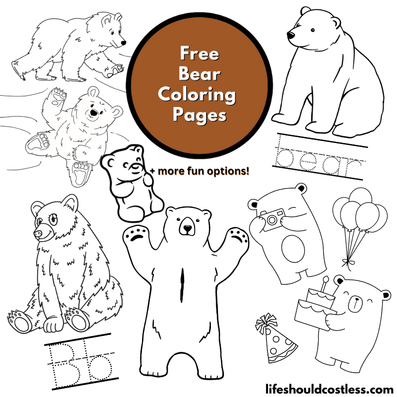 free printable coloring pages of polar bears