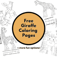 coloring pages giraffes