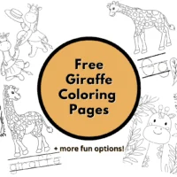 coloring pages giraffes
