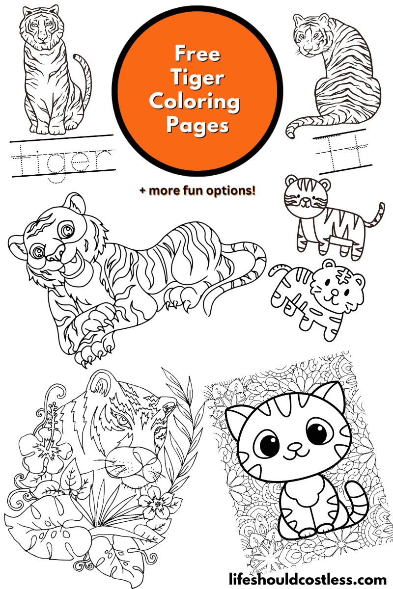 Bengal Tiger Printout