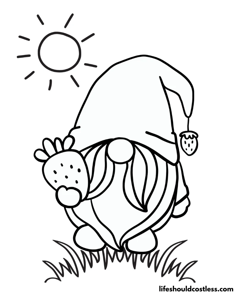 strawberry plant coloring pages