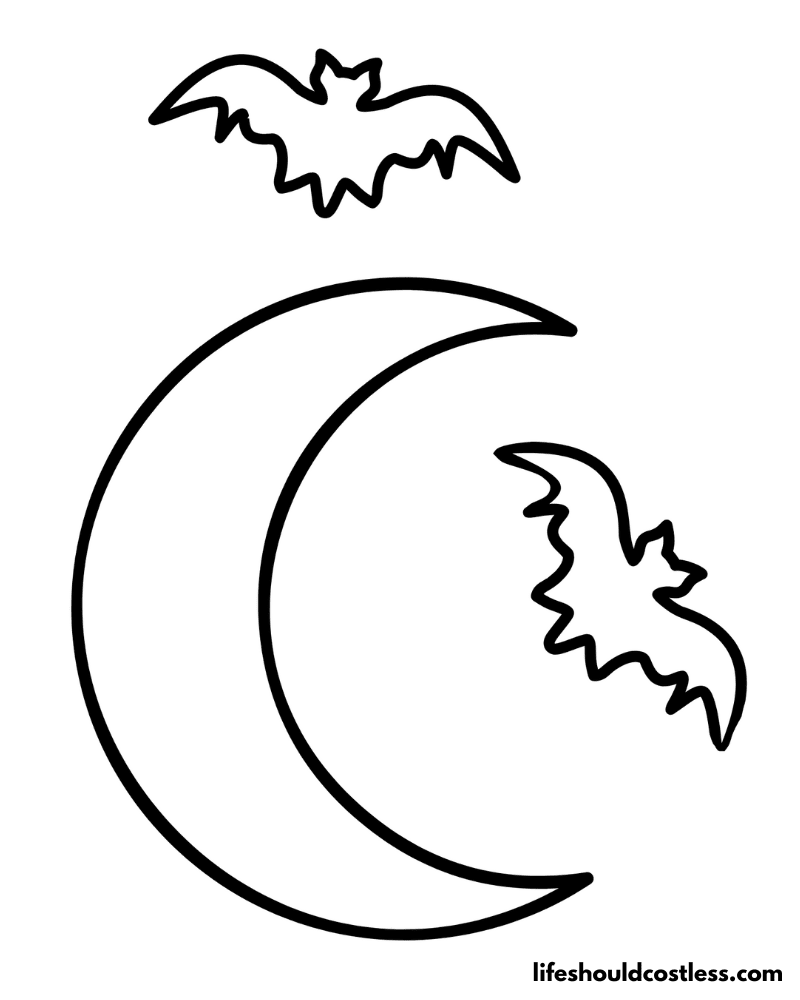 Halloween Coloring Pages Of Bat Example