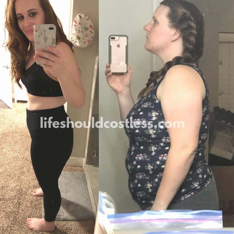 what does 100 pounds of weight loss look like from the side