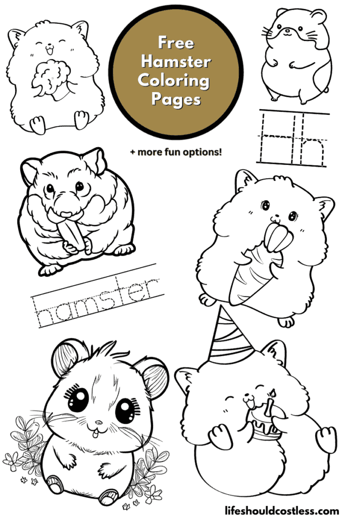 humphrey the hamster coloring pages