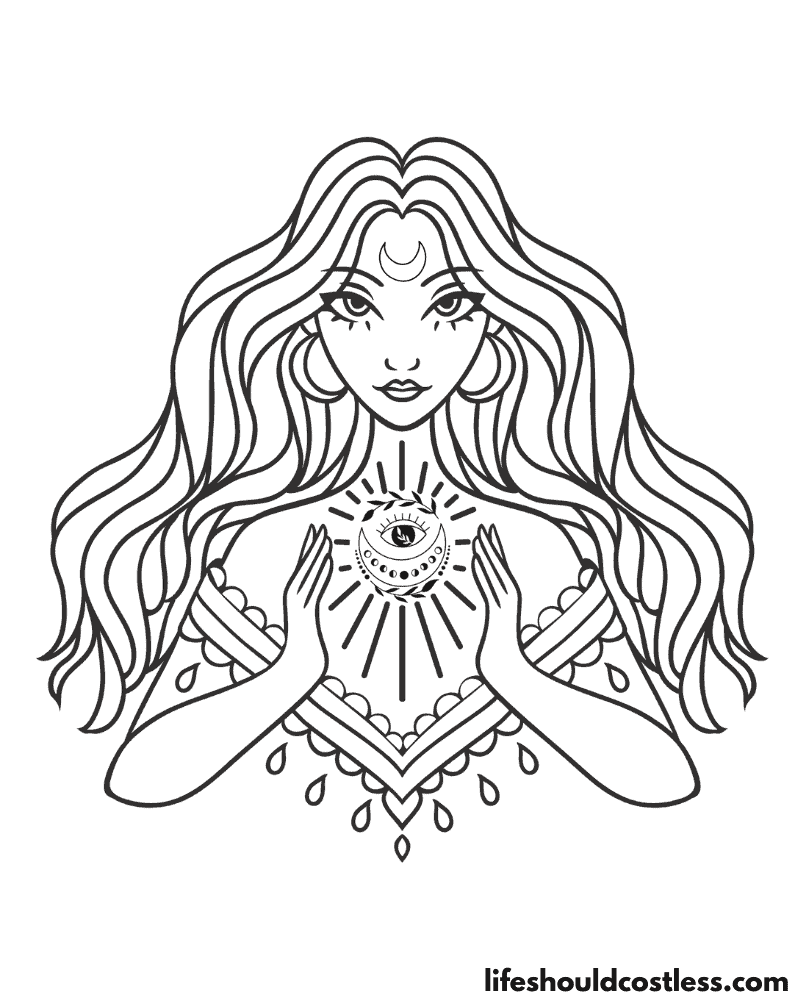 Coloring Pages Witches Example