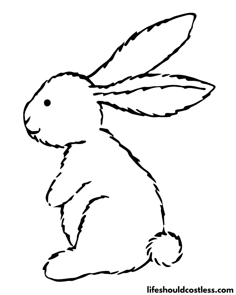 Coloring page rabbit example