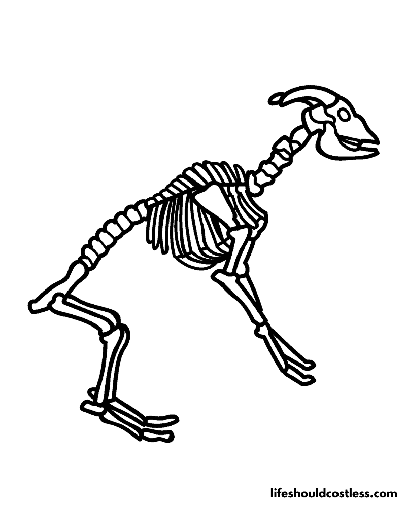 Free Goat Printable Skeleton Example