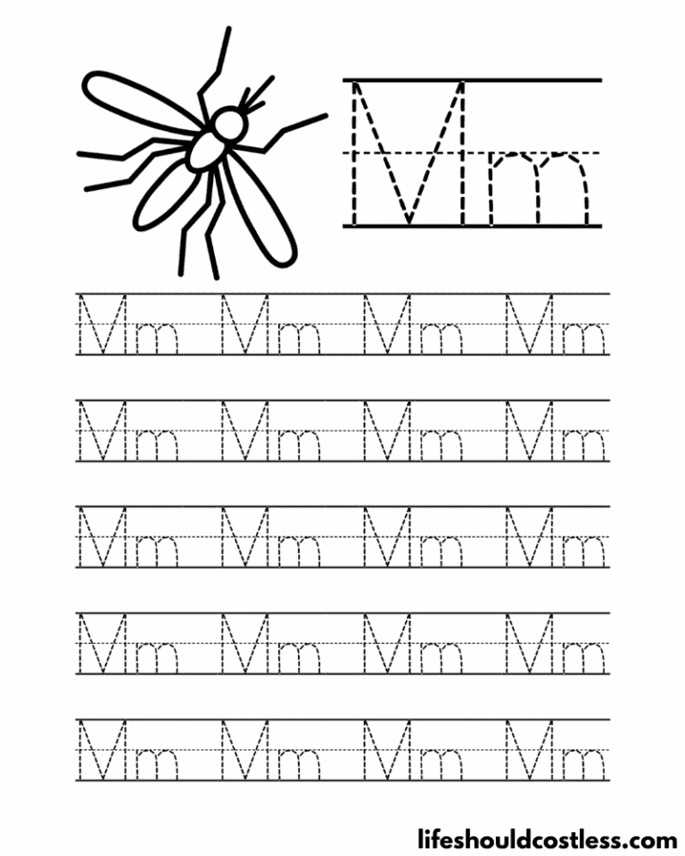 Mosquito Coloring Pages (free printable PDF templates) - Life Should ...