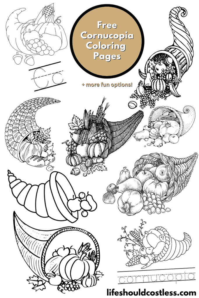 cornucopia printable