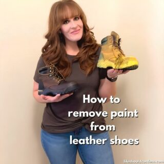 how to remove paint from leather