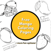mango coloring pages