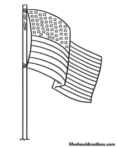 American Flag Coloring Pages (free printable PDF templates) - Life ...