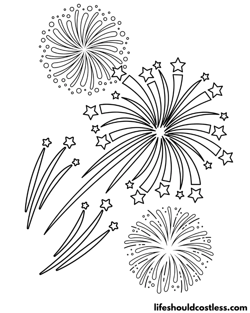 New Year Coloring Pages (free printable PDF templates) - Life Should ...