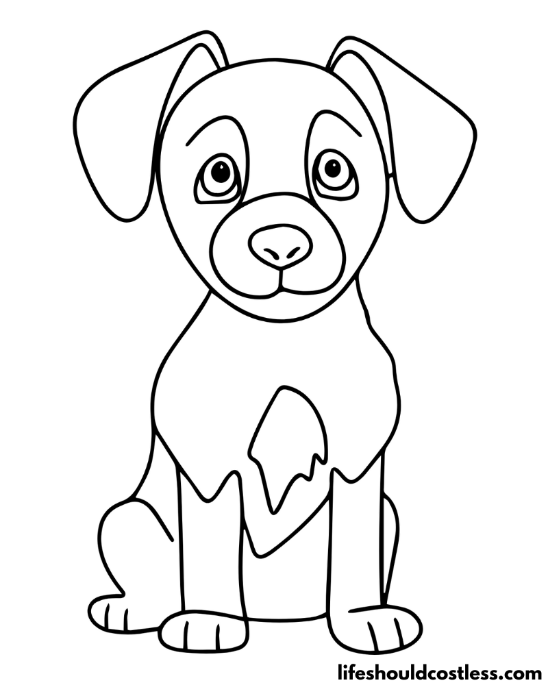 Coloring Page Doggy Example