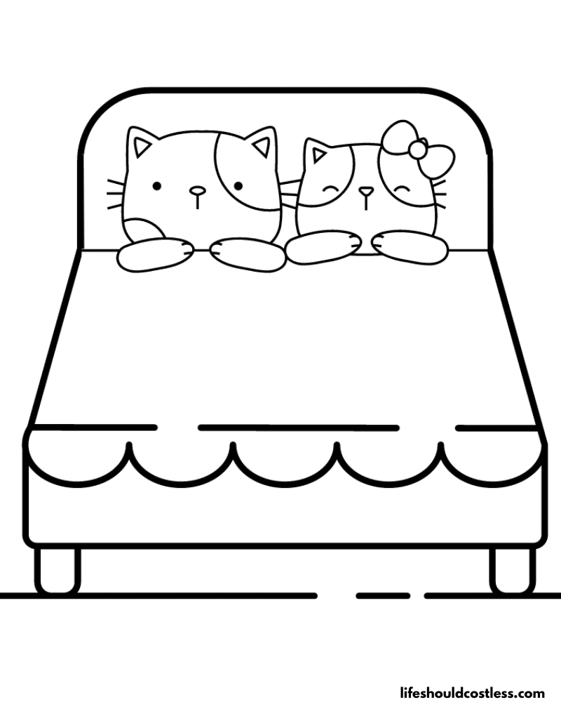 Coloring Pages Cats Example