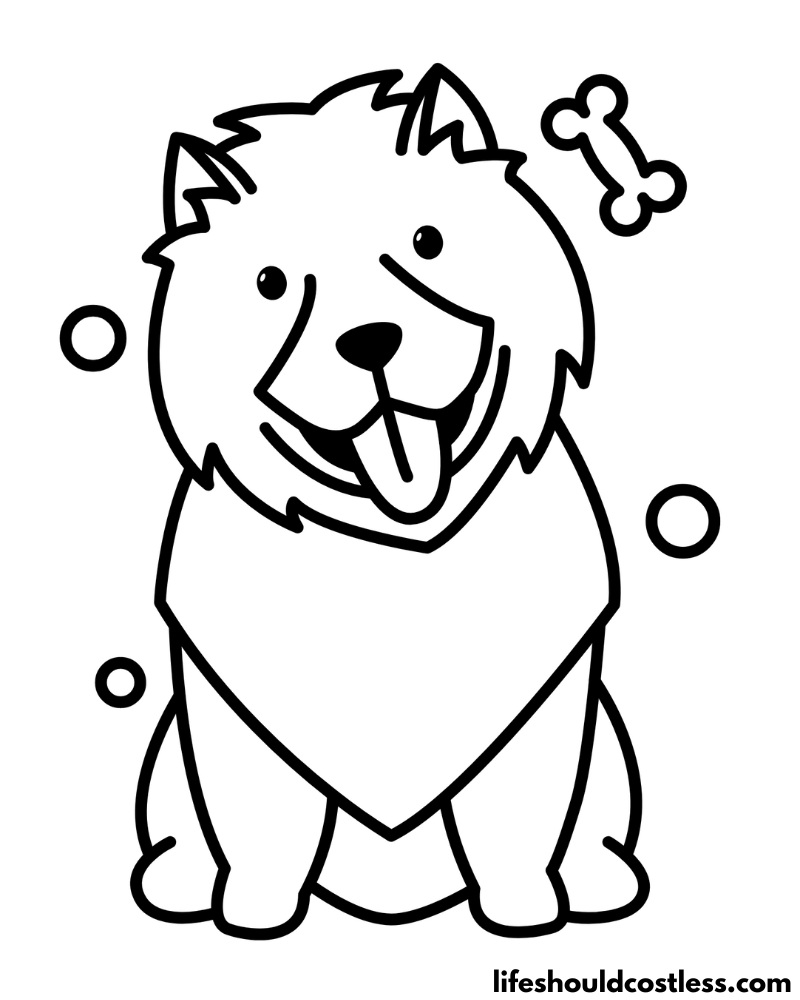Coloring Pages Dogs Example