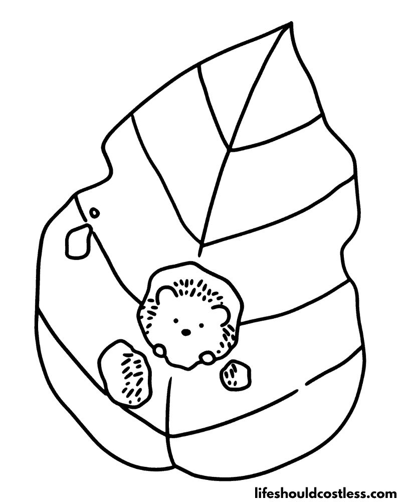 Coloring Pages Hedgehog Example