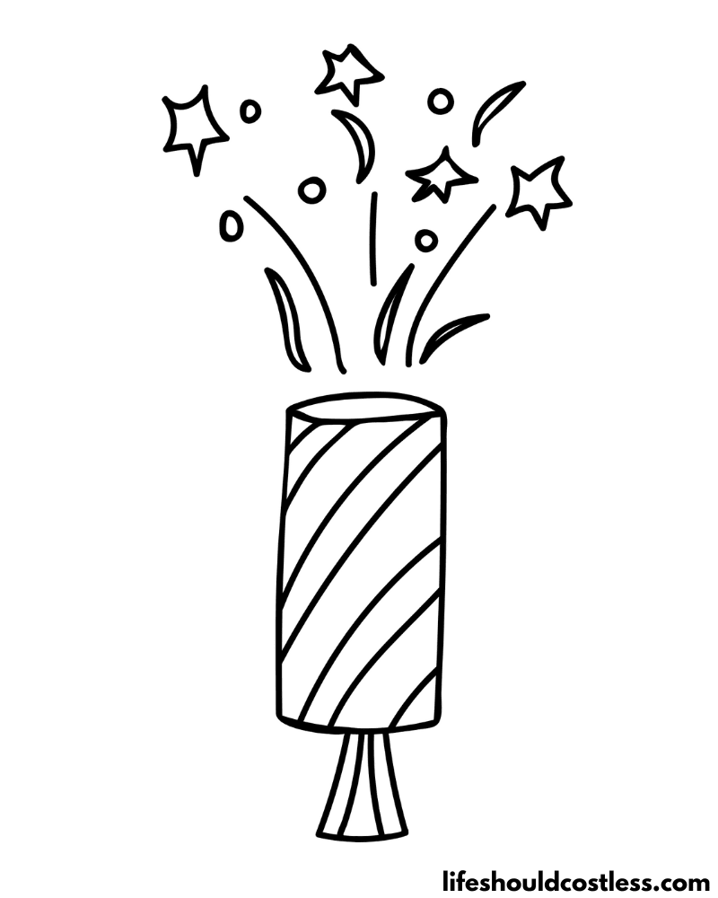 Coloring Pages New Years Example