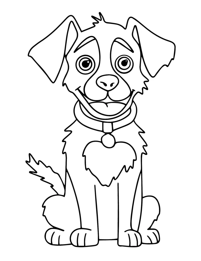 Colouring Pages Dog