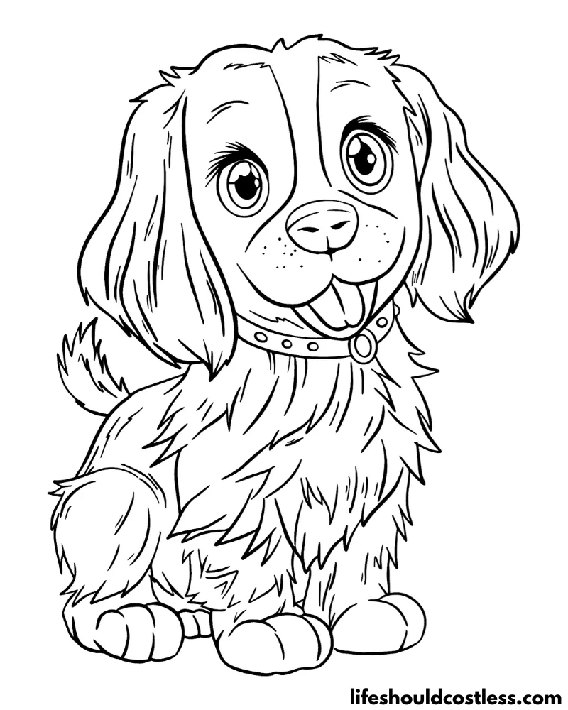 Doggy Coloring Pages Example