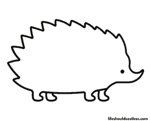 Hedgehog Coloring Pages (free PDF prints) - Life Should Cost Less