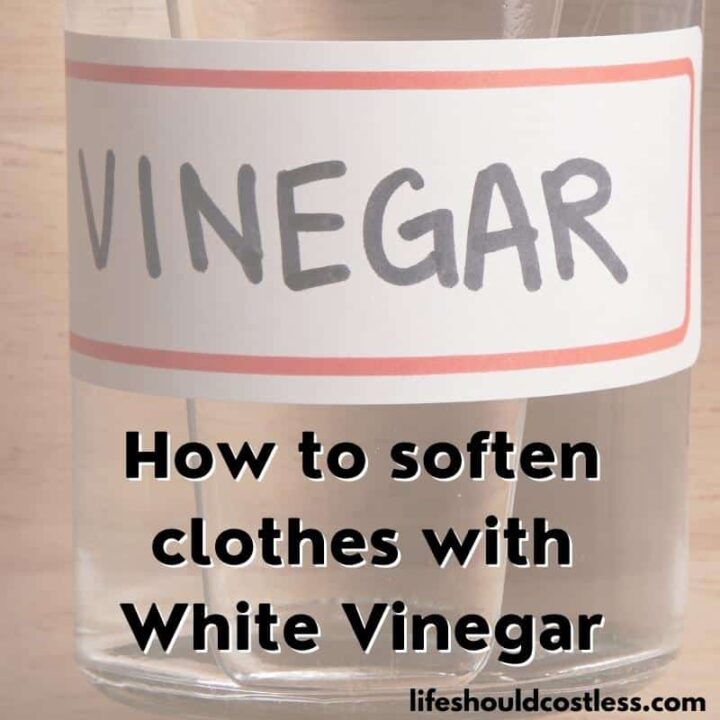 How To Soften Clothes With Vinegar