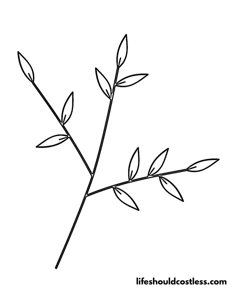 Leaf coloring pictures example