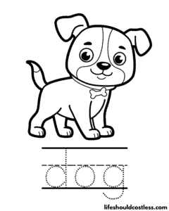 Dog Coloring Pages (free printable PDF templates) - Life Should Cost Less