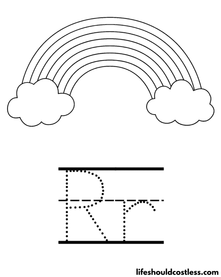 Rainbow Coloring Pages (free PDF prints) - Life Should Cost Less