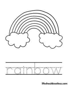 Rainbow Coloring Pages (free PDF prints) - Life Should Cost Less