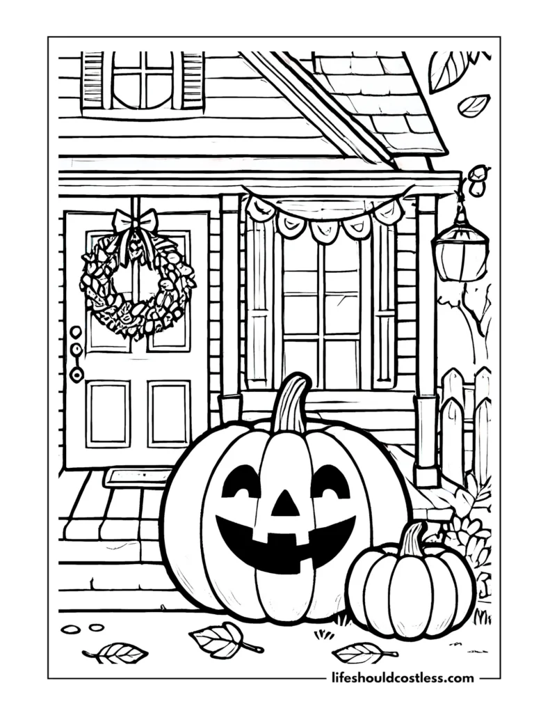 pumpkin picture to color